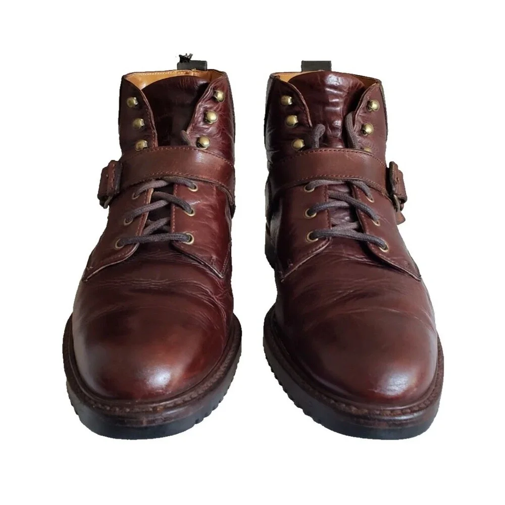Vintage Cole Haan Country Brown Leather Chukka Ankle Boots Men's Size 9.5M 6321